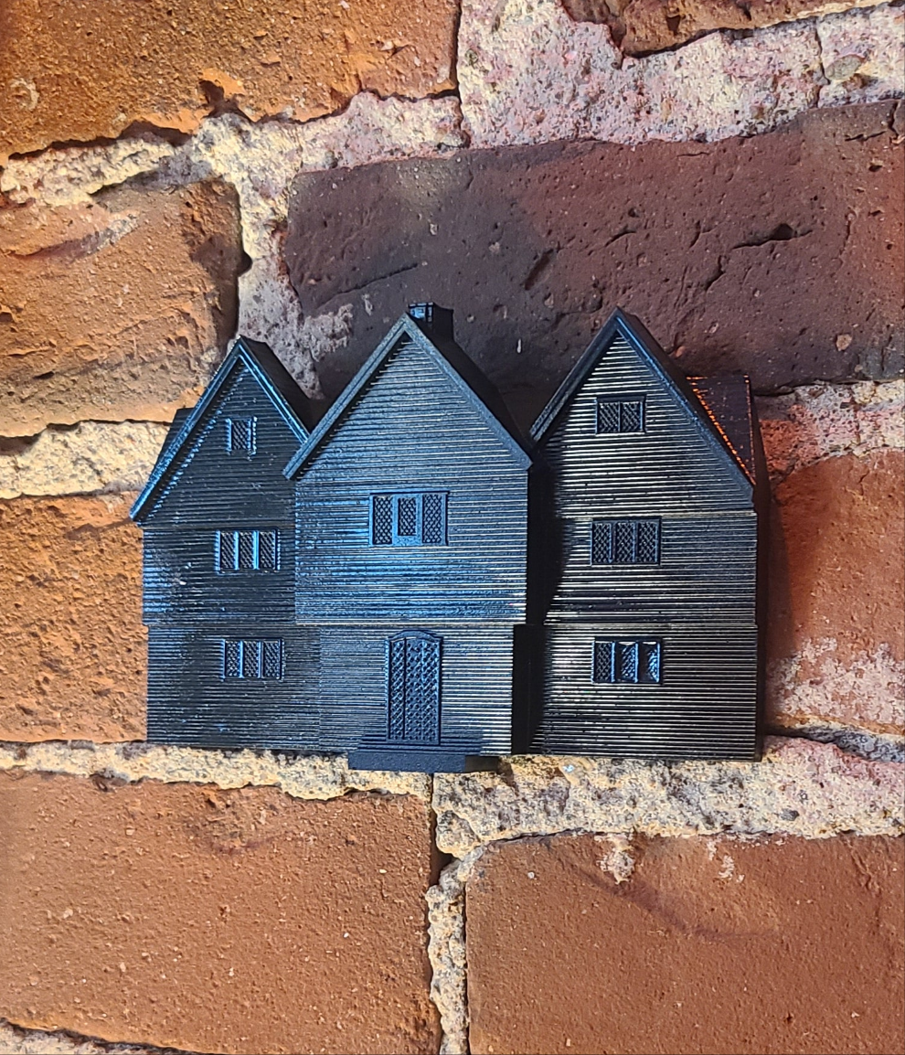 Salem witch house black wall decor