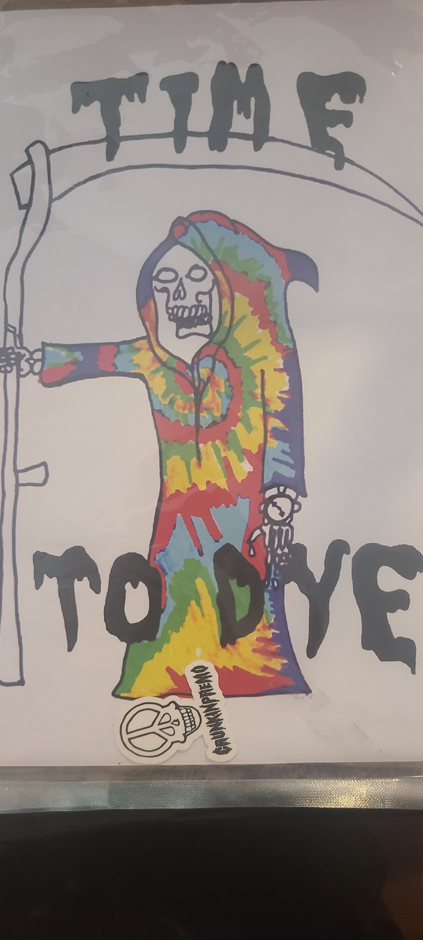 Time to DYE grim reaper print
