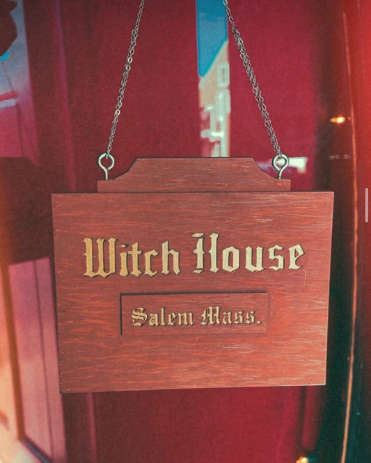 Witch House plaque hand painted wall mount decor