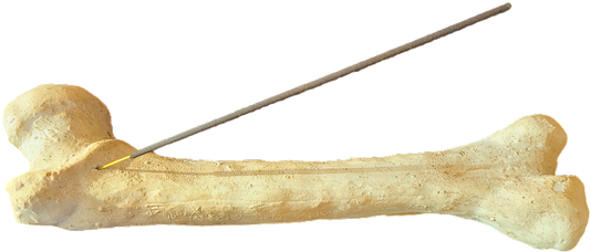 Femur bone incense holder