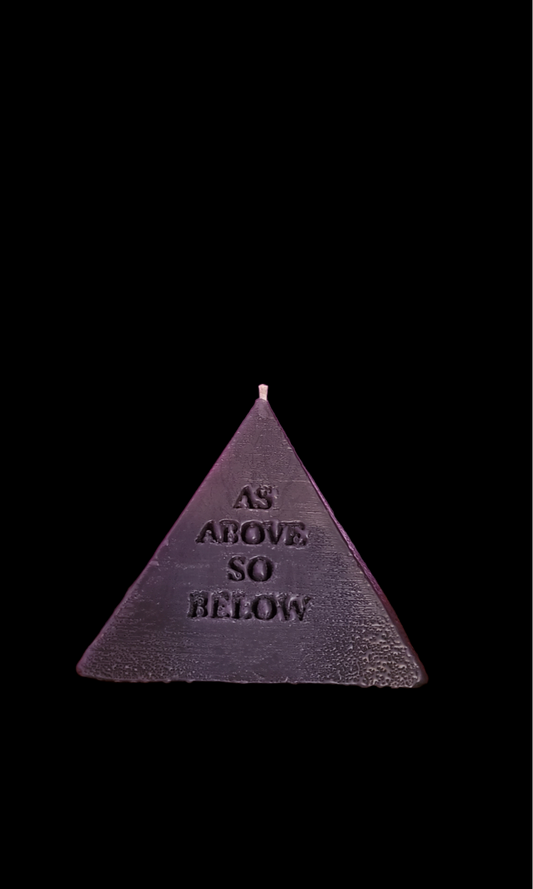 As above So below Pyramid Candle