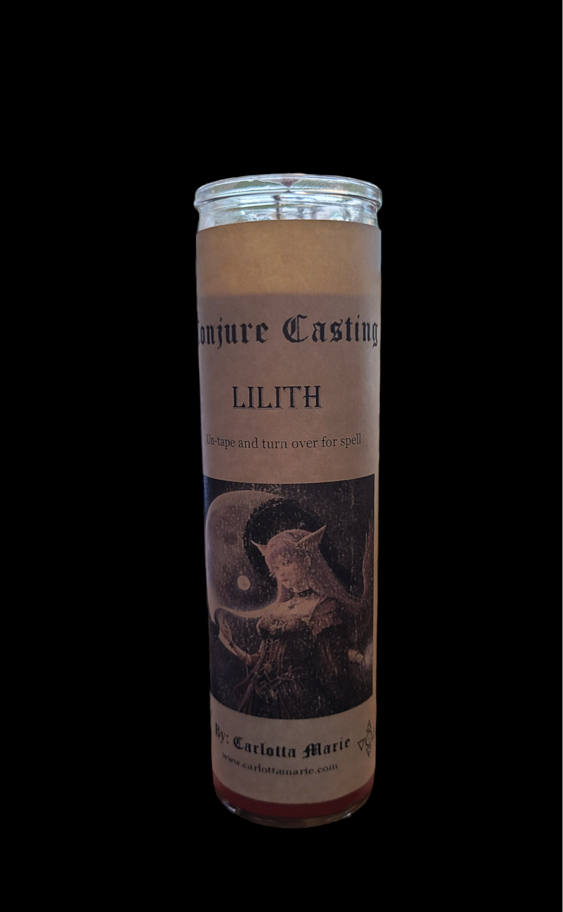 Lilith ritual candle