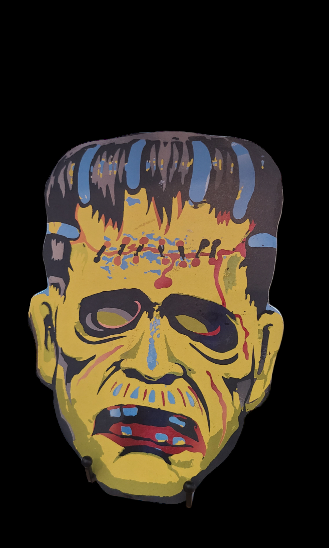 Frankenstein mask vintage wall mount