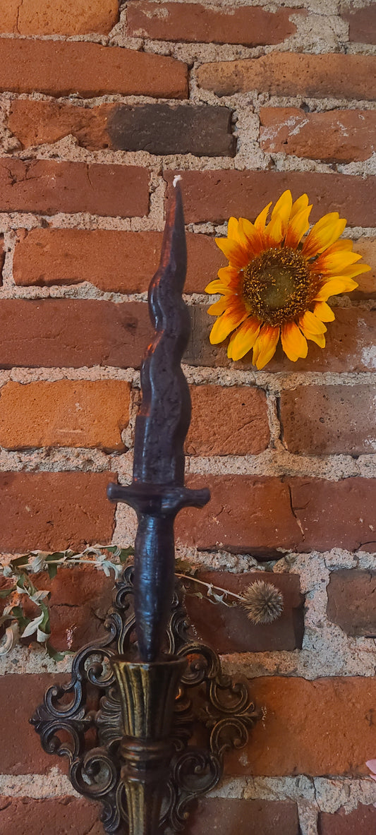 Witch's Athame dagger knife Candle