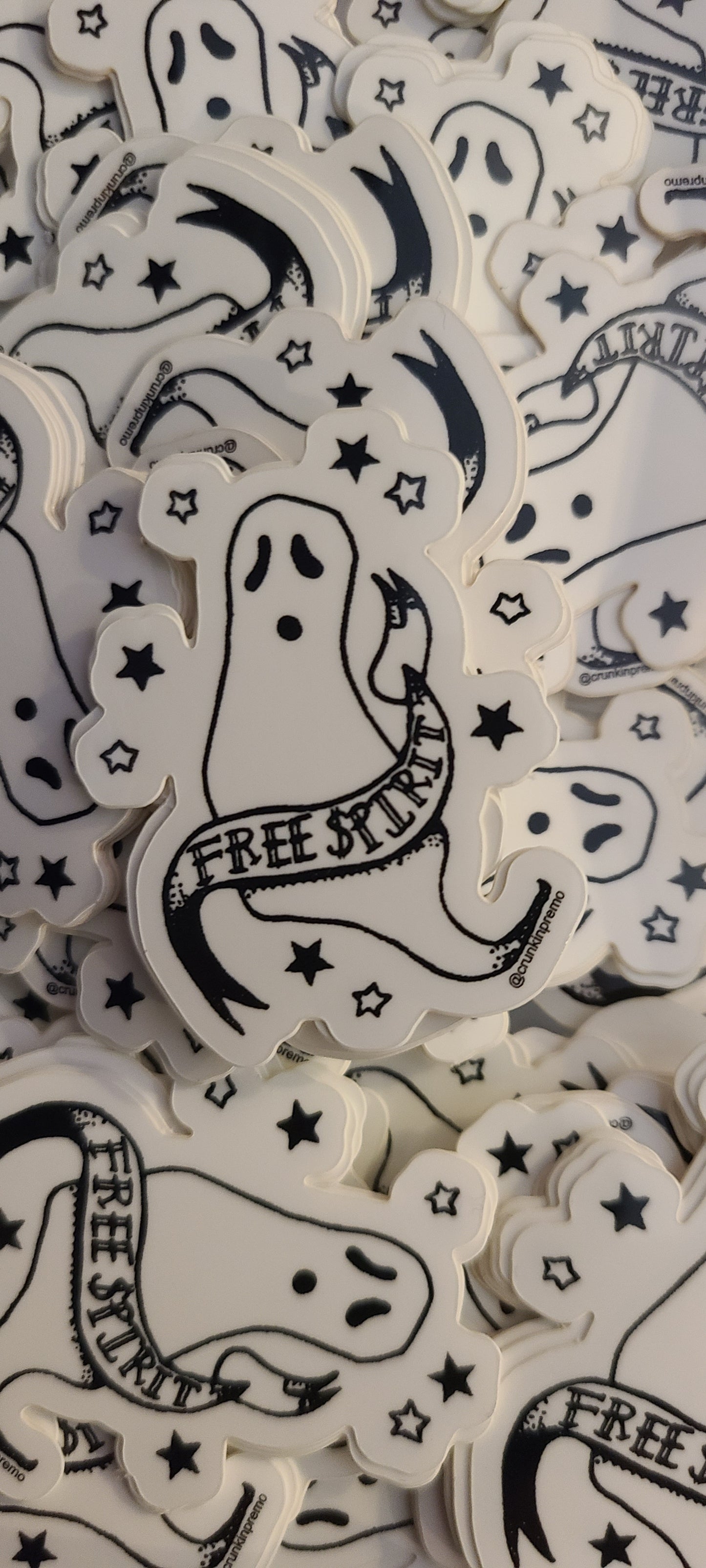 Free spirit ghost sticker