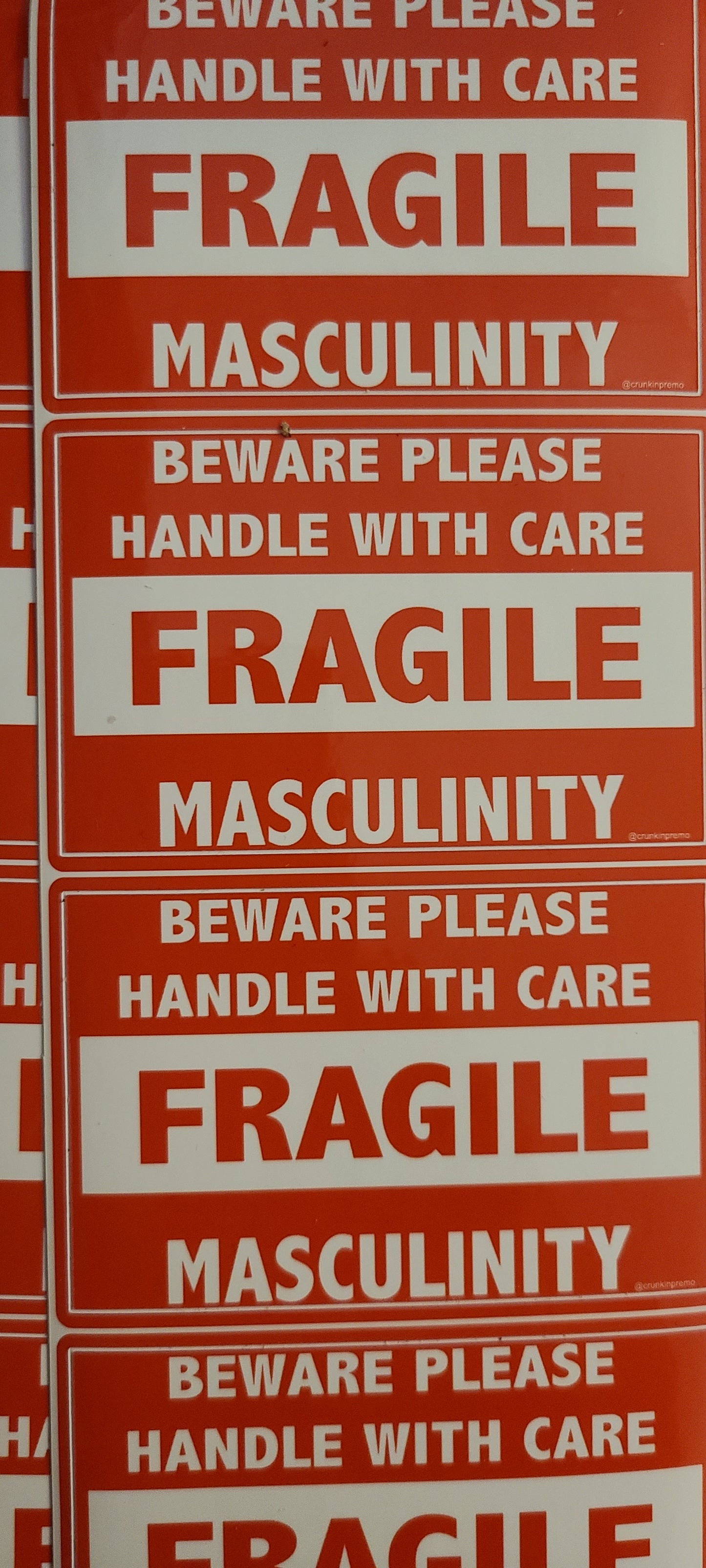 Fragile masculinity sticker