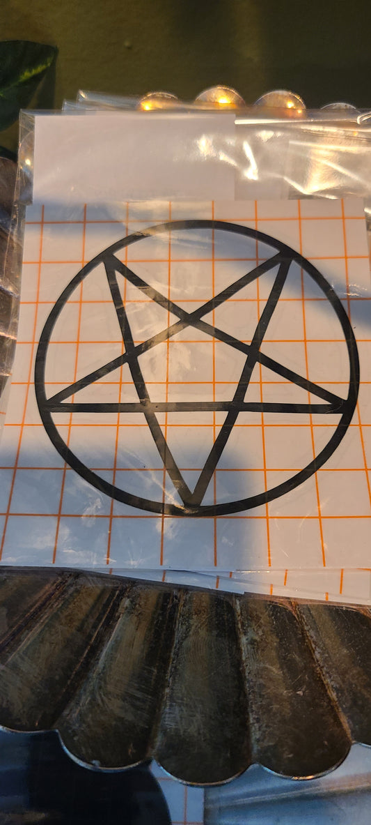 Pentagram decal