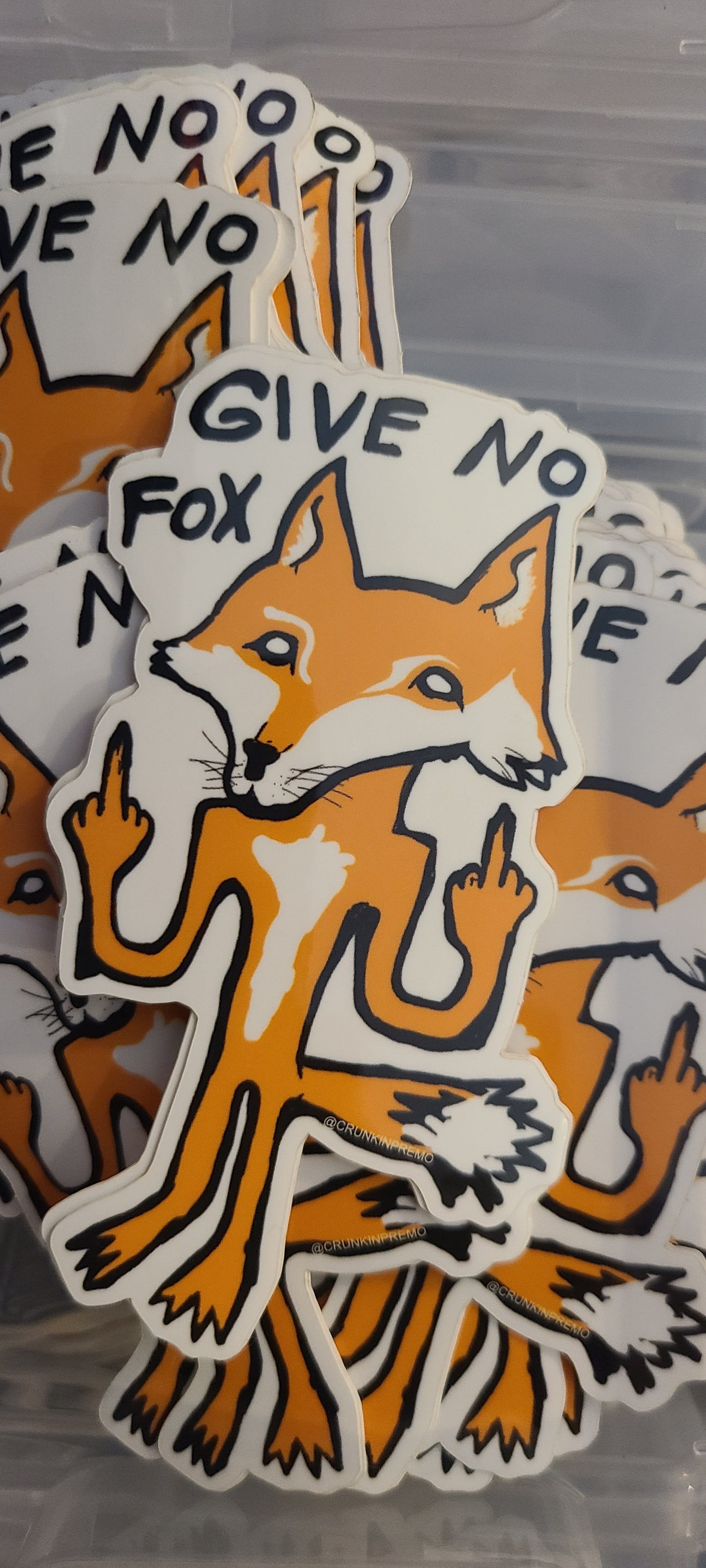 Give no Fox sticker