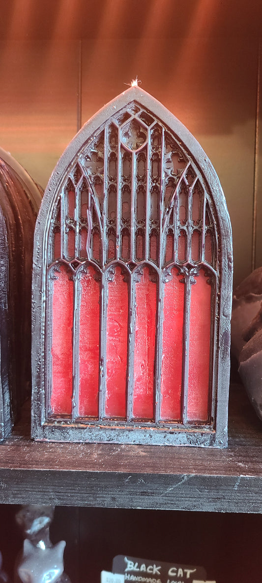 Salem witch window candle